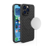 Pintas dėklas iPhone 15 Pro su MagSafe, juodas