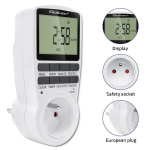 Elektroninis programatorius laikmatis pc0628 3680w 16a lcd Qoltec