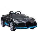 Vienvietis vaiki&scaron;kas elektromobilis Bugatti Divo Black Painted