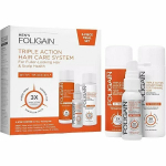 Plaukų priežiūros rinkinys Foligain Complete System Men Triple Action vyrams: &scaron;ampūnas, 100 ml + kondicionierius, 100 ml + pur&scaron;kiklis, 30 ml
