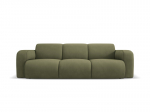 Trivietė sofa Windsor & Co Lola, 235x95x72 cm, &scaron;viesiai žalia