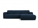 Keturvietė de&scaron;ininė sofa Windsor & Co Lola, 250x170x72 cm, tamsiai mėlyna