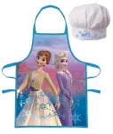 Disney Frozen prijuostė ir kepurė, 2 vnt.