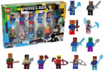 Figūrėlės konstruktoriams Minecraft, 12 vnt.