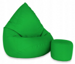 Sėdmai&scaron;is su pufu Pufini, žalias