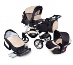 Vaiki&scaron;kas vežimėlis 3 in 1 su auto kėdute Urbano Travel System