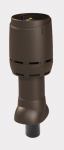 Izoliuotas kanalizacijos vėdinimo vamzdis su gauptu Vilpe Flow 110P/IS/350, ruda, D110/H500 mm