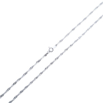 Sidabrinis grandinėlė SING40/50cm 3,78g 925 sidabras Singapore