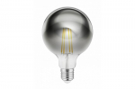 LED lemputė Filament G95, E27, 8w, 450lm, 1800K, 220-240V, 360&deg;, pilka