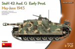 Klijuojamas Modelis MiniArt 72114 StuH 42 Ausf. G Early Prod. May-June 1943 1/72