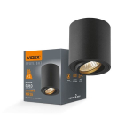 Lempos Spot GU10 Videx, juoda
