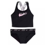 Maudymosi kostiumėlis mergaitėms Nike, juodas