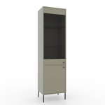 Svetainės spintelė ADRK Furniture Tili, pilka