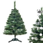 Dirbtinė pu&scaron;is 120 cm, Creative Home, tikrovi&scaron;kas žalias medis, itin storas, kalėdiniai papuo&scaron;imai, intensyviai tankios &scaron;akos su stabiliu pagrindu, viduje ir lauke