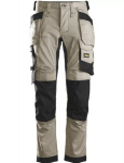Snickers 6241 darbinės kelnės Stretch AllroundWork chaki 44 46 48 50 52 54 56 58 60