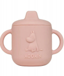 Silikoninis puodelis su snapeliu Moomin, rosehip pink, 4+ mėn, 150 ml