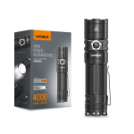 Galingas paie&scaron;kos prožektorius VIDEX 20W 4000lm IP68 185m įkraunamas rankiniu būdu USB