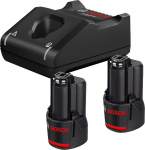 Akumuliatorių ir įkroviklių rinkinys Bosch GBA ir&nbsp;GAL 12V-40, 12V