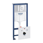 Potinkinio rėmo komplektas GROHE Rapid SL 4in1 su mygtuku Nova Cosmopolitan, 38813001