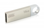 USB laikmena "goodram" usb atmintinė, usb 2.0, 16 gb, uun2, sidabrinė, uun2-0160s0r11, usb a, su kilpa