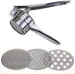 Kitchen tools,Stainless Steel Potato Ricer, 3 Discs for Perfect Mashing - Ideal for Baby Food & Beyond,