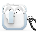 Dux Ducis PECP PC+TPU Apsaugos dėklas su kabliu Apple AirPods 4 Balta Mėlyna