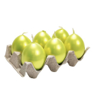 Velykinis žvakių rinkinys, 6vnt, D4.5 H6cm
