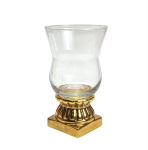 Keraminė / stiklinė žvakidė Ewax, D11.5 H19.5cm