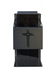 Kapinių žvakidė Kvadratinė M-1, metalinė