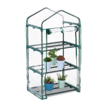 Skaidrus mini &scaron;iltnamis daigykla augalams 122x64x45cm., tamsiai žalios spalvos