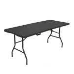 Sulankstomas turistinis stalas Nils Camp NC1618, 180x74x73 cm, juodas