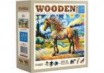 Medinė dėlionė, Modernus arklys, woodencity, NB 0601-M