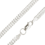 Sidabrinė grandinėlė moterims "Double Curb" Brasco 53203