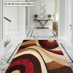 Spalvotas ra&scaron;tuotas kilimas, 63 * 91 colis / 160 * 230 cm