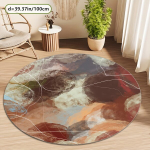 Apvalus ra&scaron;tuotas kilimas, 39,37 * 39,37 colio / 100 * 100 cm