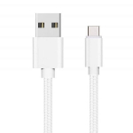 USB-C laidas Xiaomi 11T 5G - Xiaomi 11T PRO 5G - Sidabro Baltas Nėrinių 1 Metru Phonillico&reg;
