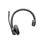 &bdquo;Micro ausinės su ir be laido Poly Voyager 4310 M UC Bluetooth Juodas + USB A į USB C kabelis + BT700 dongle&ldquo;