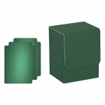 Card Deck Box Dėklas kortoms, talpinantis 100 dėklų kolekcinėms kortoms, žalias