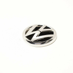 VW Emblema Juoda Blizgi Poliruotas Chromas Passat Golf T-Roc Originalus 510853617