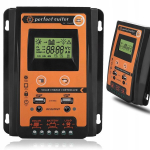 Saulės įkrovimo valdiklis reguliatorius supaprastintas pwm mppt 30a 12/24v 2usb