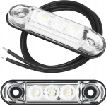 Priekinis baltas gabaritinis žibintas Led Ld2438 slim Puspriekabė Auto Tralas
