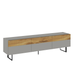 Hanah Home "Ženklas" Moderni TV spintelė, ąžuolas ir pilka, 180 x 49 x 37 cm