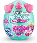 Rainbocorns Puppycorn Bow Surprise Series 5, čihuahua &ndash; pliu&scaron;inis žaislas kolekcijai &ndash; 5 sluoksniai staigmenų, atidaroma &scaron;irdelė, lipdukas, gleivės, nuo 3 metų (čihuahua)