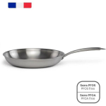 Brigade - 28 cm stainless steel frying pan - LIVOO - MEP159 - Triply stainless steel - Suitable for all hobs including induction