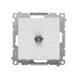 Gniazdo antenowe typu F Kontakt-Simon 55 TASF1.01/114 pojedyncze moduł. Do instalacji indywidualnych jasnoszary mat