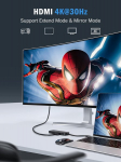 Lemorele USB C Hub su 4K HDMI, 100W PD, 4 USB-A