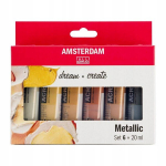 Amsterdam Metalo Akriliniai Dažai 6x20ml