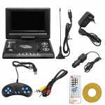 Ne&scaron;iojamas Dvd grotuvas su Tv/fm/usb 7,8" 21*16*8cm 800mah rinkinys juodas