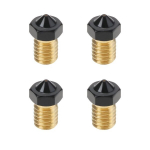 Sg Store 4 vnt. 0,4 mm purk&scaron;tukų M6 300&deg;c temperatūros, suderinami su Anycubic Kobra Mega Sx Chiron, suderinami su Prusa I3 Mk3s Mini Mini+ ekstruderiu V6 Hotend 3d spausdintuvu