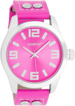 Oozoo Junior Basic Neon Line laikrodis su odiniu dirželiu, 40 mm, įvairių dizainų